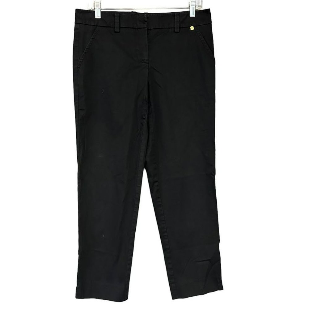 Trina Turk Black Skinny‎ Leg Ankle Dress Pants Womens 8